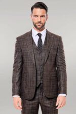 Patterned-Vested-Brown-Slim-Fit-Mens-Suit-Wessi-2