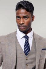 Patterned-Vested-Slim-Fit-Beige-Mens-Suit-Wessi-2