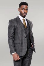 Patterned-Vested-Slim-Fit-Black-Mens-Suit-Wessi-4