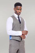 Patterned-Vested-Slim-Fit-Brown-Men-Suit-Wessi-5
