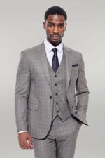 Patterned-Vested-Slim-Fit-Brown-Men-Suit-Wessi-7