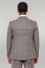 Patterned-Vested-Slim-Fit-Dark-Beige-Mens-Suit-Wessi-3