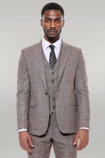 Patterned-Vested-Slim-Fit-Dark-Beige-Mens-Suit-Wessi-9