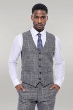 Patterned-Vested-Slim-Fit-Dark-Grey-Mens-Suit-Wessi-8