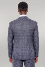 Patterned-Vested-Slim-Fit-Navy-Blue-Men-Suit-Wessi-3