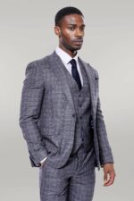 Patterned-Vested-Slim-Fit-Navy-Blue-Men-Suit-Wessi-6