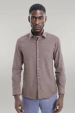 Patterned-Wool-Dark-Brown-Shirt-Wessi-1