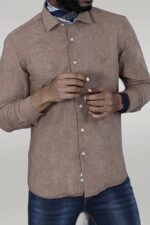 Patterned-Wool-Dark-Brown-Shirt-Wessi-2