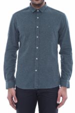 Patterned Wool Green Shirt