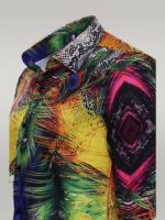 Peacock-Pattern-Long-Sleeves-Multicolor-Men-Shirt-Wessi-1