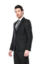 Peak-Lapel-Black-Blazer-Wessi-4