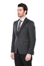 Peak-Lapel-Dark-Grey-Blazer-Wessi-2