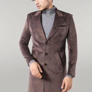 Peak Lapel Mink Men Coat - Wessi