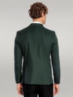 Peak-Lapel-Single-Button-Plain-Green-Men-Blazer-Wessi-4