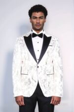 Peak-Lapel-Slim-Fit-Gold-Patterned-White-Men-Dinner-Jacket-Wessi-1