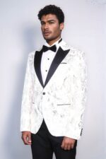 Peak-Lapel-Slim-Fit-Gold-Patterned-White-Men-Dinner-Jacket-Wessi-2