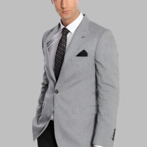 Peak Lapel Slim-Fit Smoked Jacket - Wessi