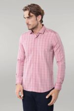 Pink Plaid Men's Shirt