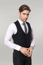 Plaid-3-Piece-Black-Suit-Wessi-5