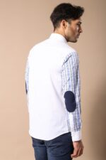 Plaid-Arm-White-Shirt-Wessi-3