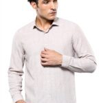 Plaid Beige Slim-Fit Shirt | Wessi - Wessi