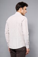 Plaid-Beige-Slim-Fit-Shirt-Wessi-Wessi-2