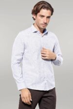Plaid Blue Men's Shirt
