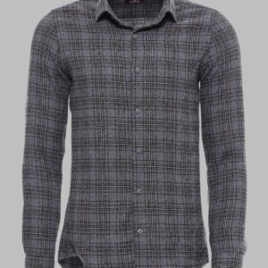 Plaid Dark Grey Men Lumberjack Shirt - Wessi