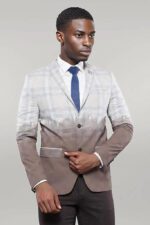 Plaid Patterned 2 Colour Jacket