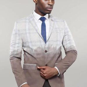 Plaid Patterned 2 Colour Jacket | Wessi