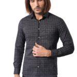 Plaid Patterned Black Shirt | Wessi