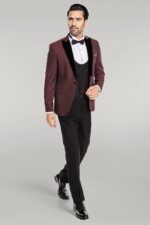 Plaid-Patterned-Burgundy-Tuxedo-Wessi-1