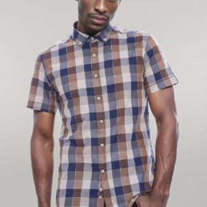 Plaid-Patterned Cotton Shirt - Wessi