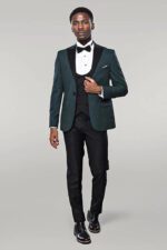 Plaid-Patterned-Green-Tuxedo-Wessi-1