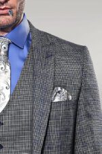 Plaid-Slim-Fit-Black-3-Piece-Suit-Wessi-2