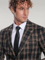 Plaid-Slim-Fit-Black-Men-Blazer-Wessi-1