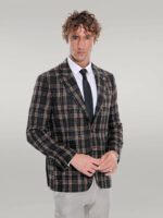 Plaid-Slim-Fit-Black-Men-Blazer-Wessi-3