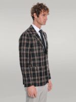 Plaid-Slim-Fit-Black-Men-Blazer-Wessi-4