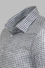 Plaid-Slim-Fit-Black-Men-Shirt-Wessi-1