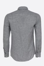 Plaid-Slim-Fit-Black-Men-Shirt-Wessi-3