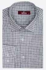 Plaid-Slim-Fit-Black-Men-Shirt-Wessi-4