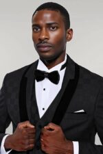Plaid-Slim-Fit-Black-Men-Tuxedo-Wessi-4