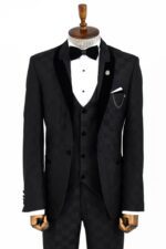 Plaid-Slim-Fit-Black-Men-Tuxedo-Wessi-8