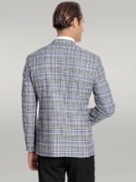 Plaid-Slim-Fit-Blue-Black-Men-Blazer-Wessi-2