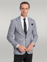 Plaid-Slim-Fit-Blue-Black-Men-Blazer-Wessi-3