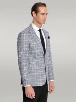 Plaid-Slim-Fit-Blue-Black-Men-Blazer-Wessi-5