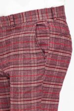 Plaid-Slim-Fit-Burgundy-Men-Pants-Wessi-1