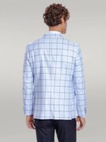 Plaid-Slim-Fit-Light-Blue-Men-Blazer-Wessi-4