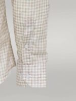 Plaid-Slim-Fit-Light-Brown-Men-Shirt-Wessi-4