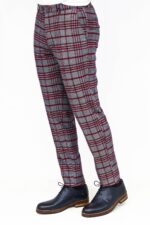 Plaid-Slim-Fit-Navy-Blue-Men-Pants-Wessi-2